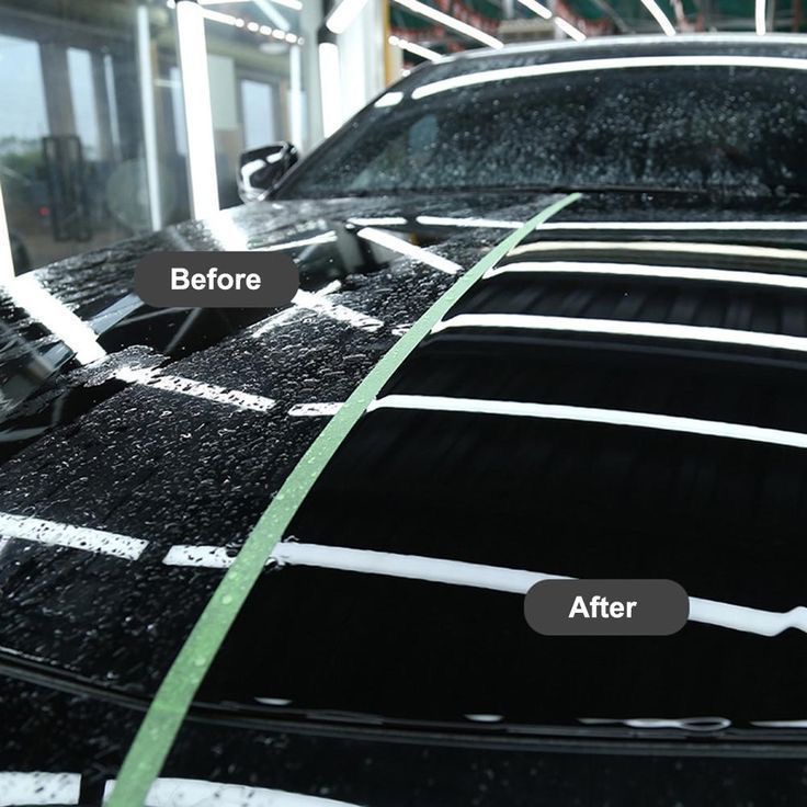 Paint inspection revealing defects before correction